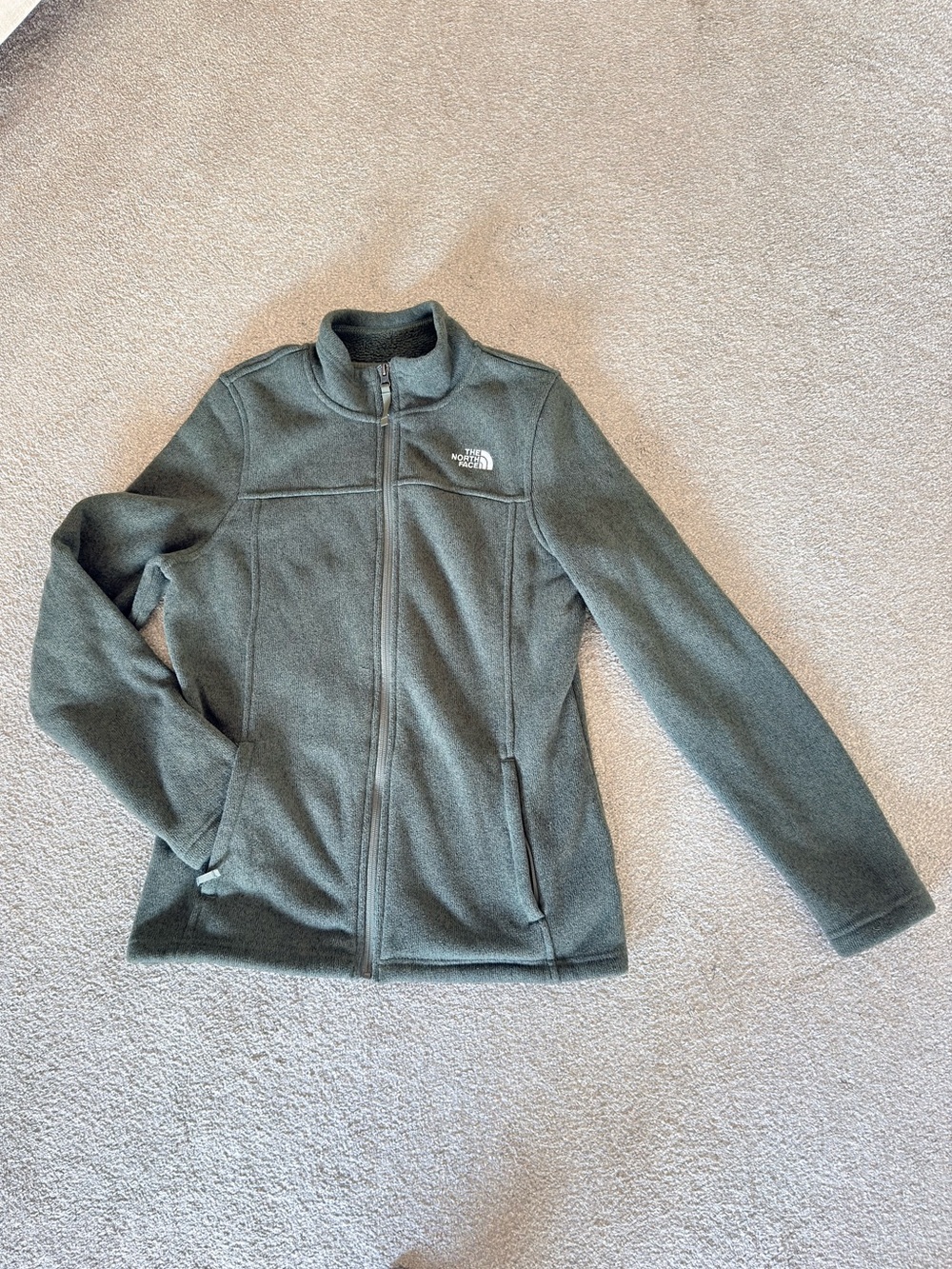 The North Face Women's Maggy Sweater Fleece Jacket Size L army green